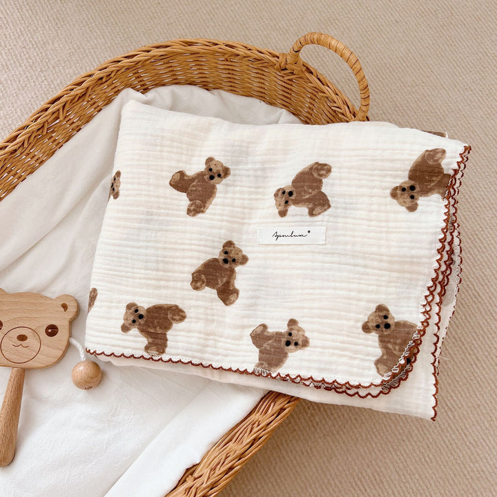 Lightweight Double-Layer Muslin Swaddle Blanket