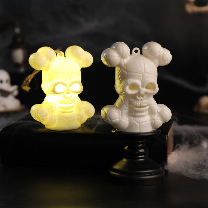 LED Skull Candle Holder
