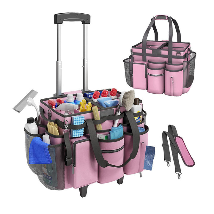 Multifunctional cleaning bag with roll and carry function Stornfield