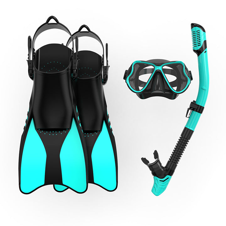 Premium Snorkel Set with Ergonomic Fins and Clear Dive Mask Stornfield