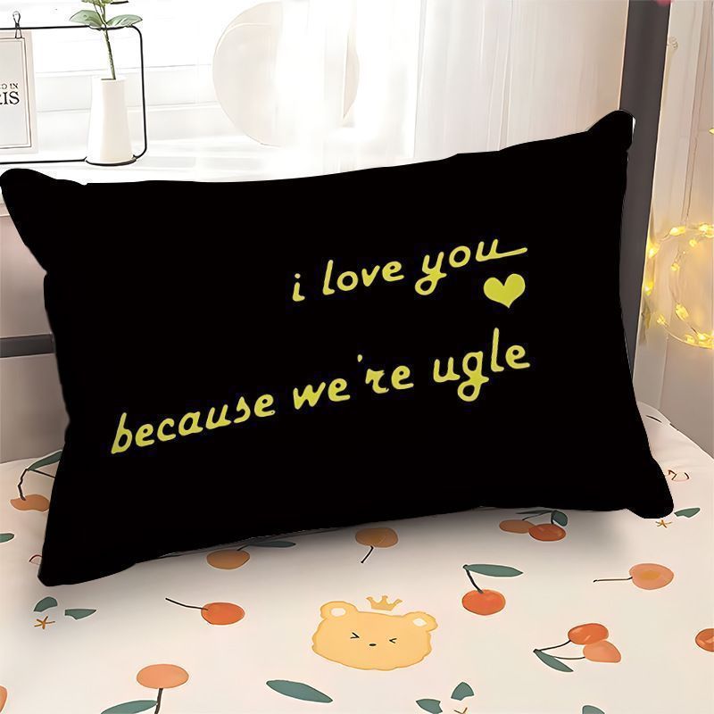 Modern Typography Decorative Pillow