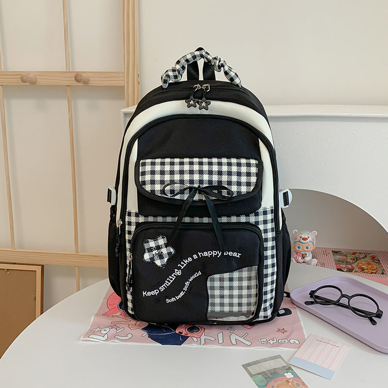 Playful Patterned School Backpack Stornfield