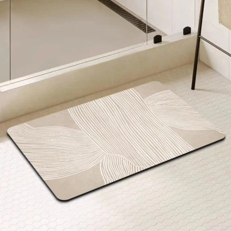 Modern Geometric Bath Mat Stornfield
