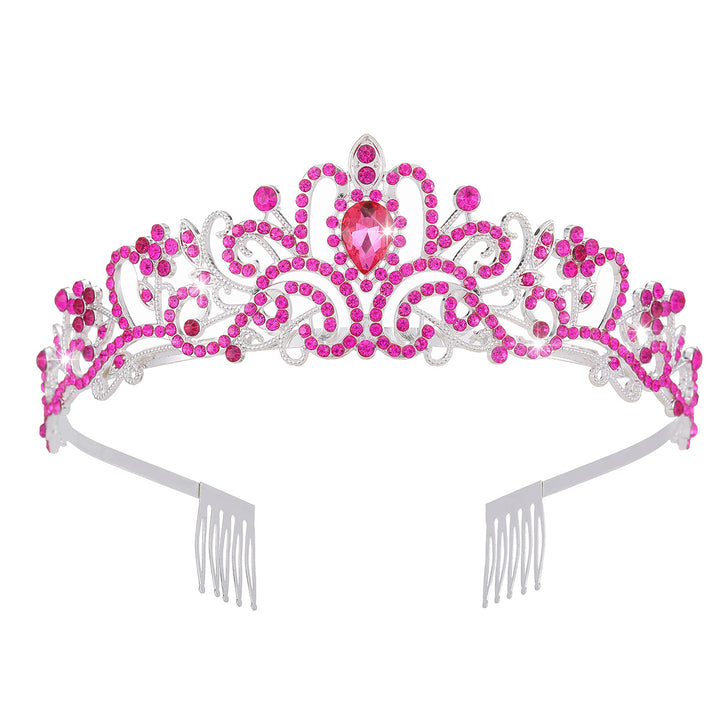 Ladies Sparkling Crystal Tiara with Filigree Design Stornfield