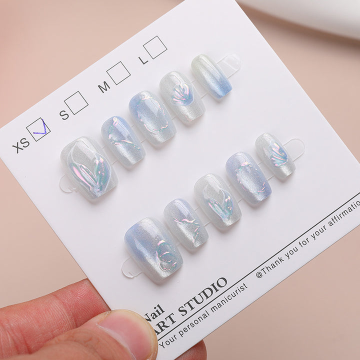 Iridescent Nail Art Press-On Collection Stornfield