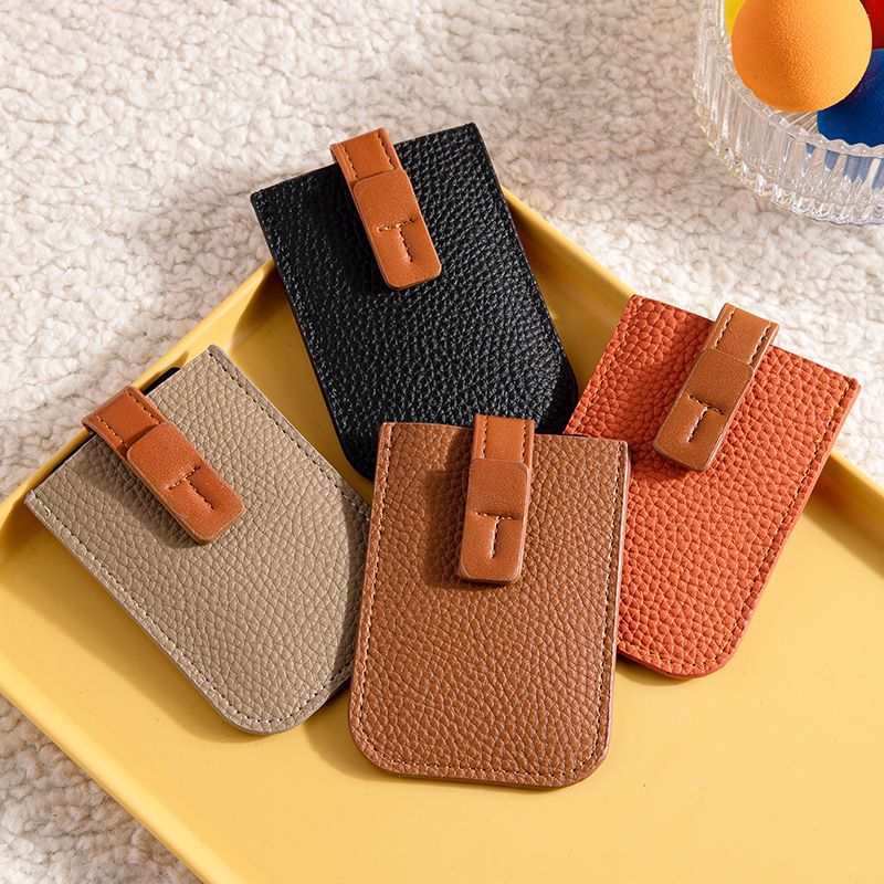 Textured Leather Card Holder