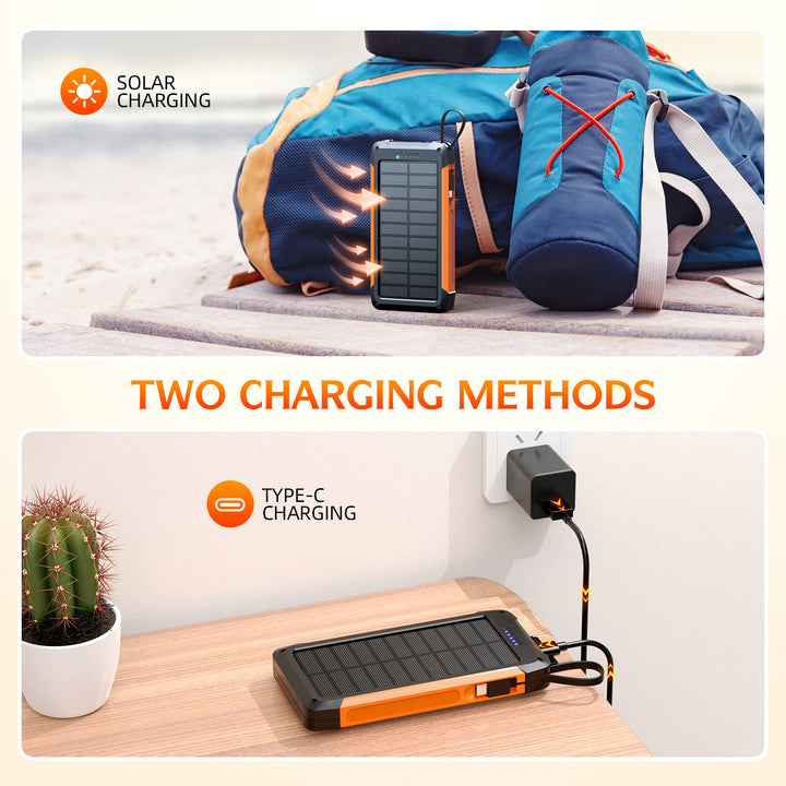 Solar Power Bank with Fast Charging from Stornfield