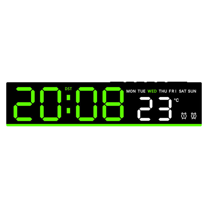 Digital clock with large LED display and temperature display Stornfield