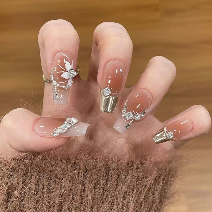 Artistic Cat-Themed Press-On Nail Set Stornfield