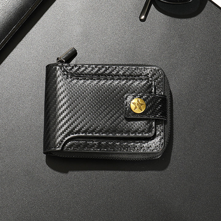 Compact Carbon Fiber Zip Wallet Stornfield