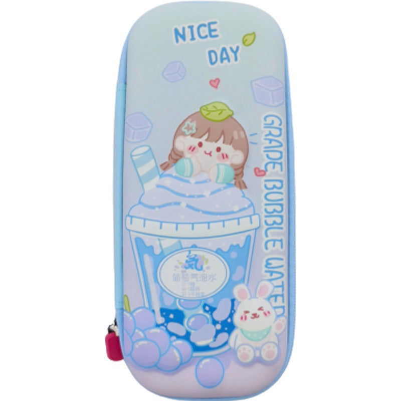 Strawberry-Themed Multifunctional Pencil Case