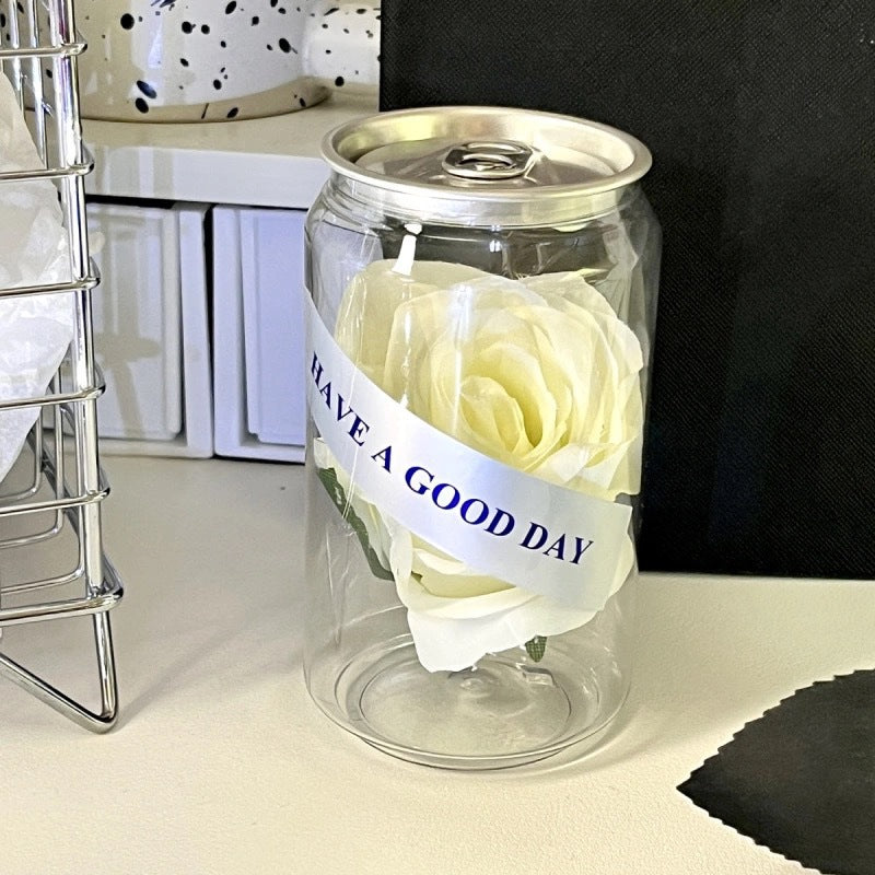 Decorative Roses In Glass Container Stornfield