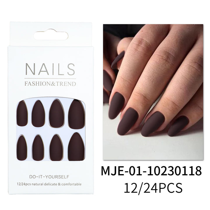 Matte Finish Press-On Nail Extensions Stornfield