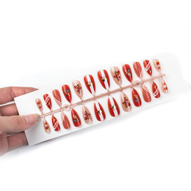 Soccer-Themed Press-On Nails