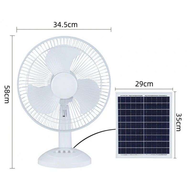Unisex Solar Powered Stand Fan with Adjustable Tilt Angle and Efficient Fan Blades Stornfield