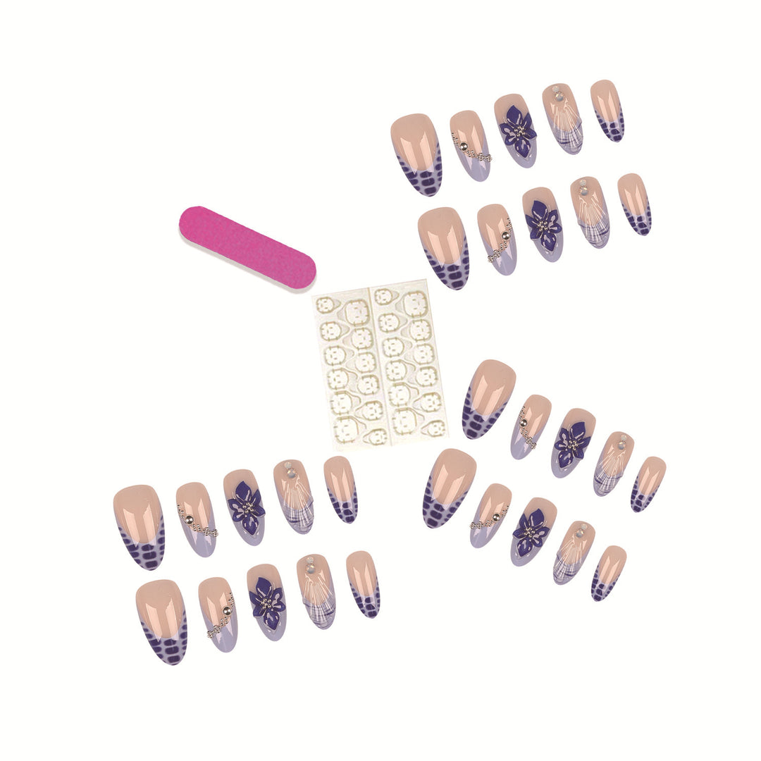 Artistic Press-On Nail Decoration Set