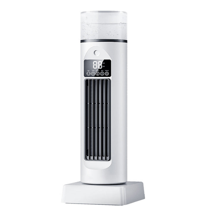 Cooling oscillating tower humidifying fan with LED display and remote Stornfield