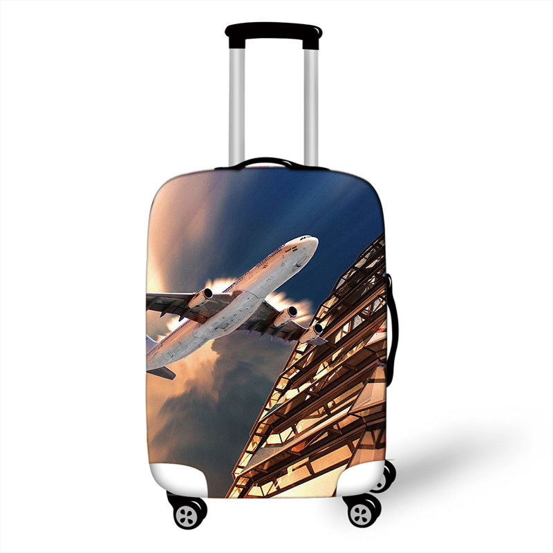 Women's Hard Shell Suitcase with Eye-Catching Airplane Design Stornfield
