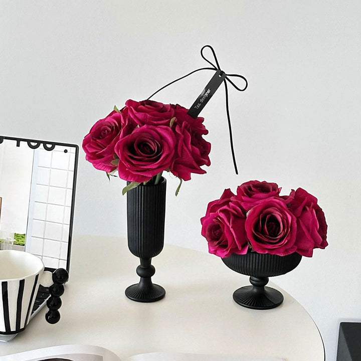 Elegant Faux Rose Flower Arrangement