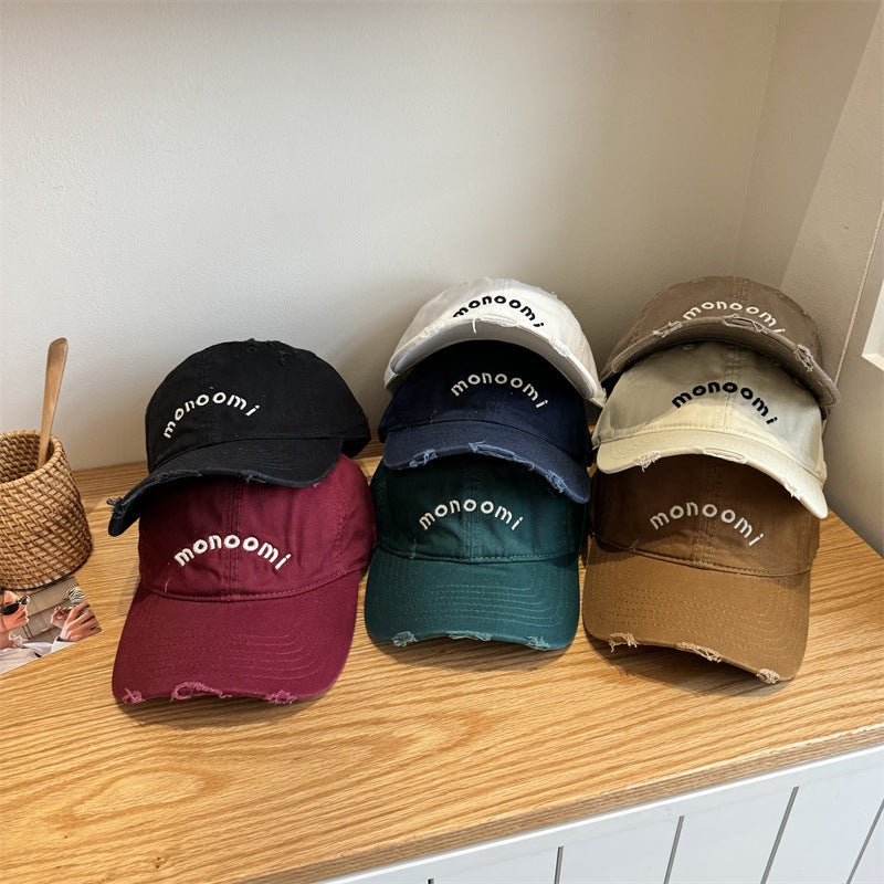 Women's Distressed Cotton Baseball Cap Stornfield