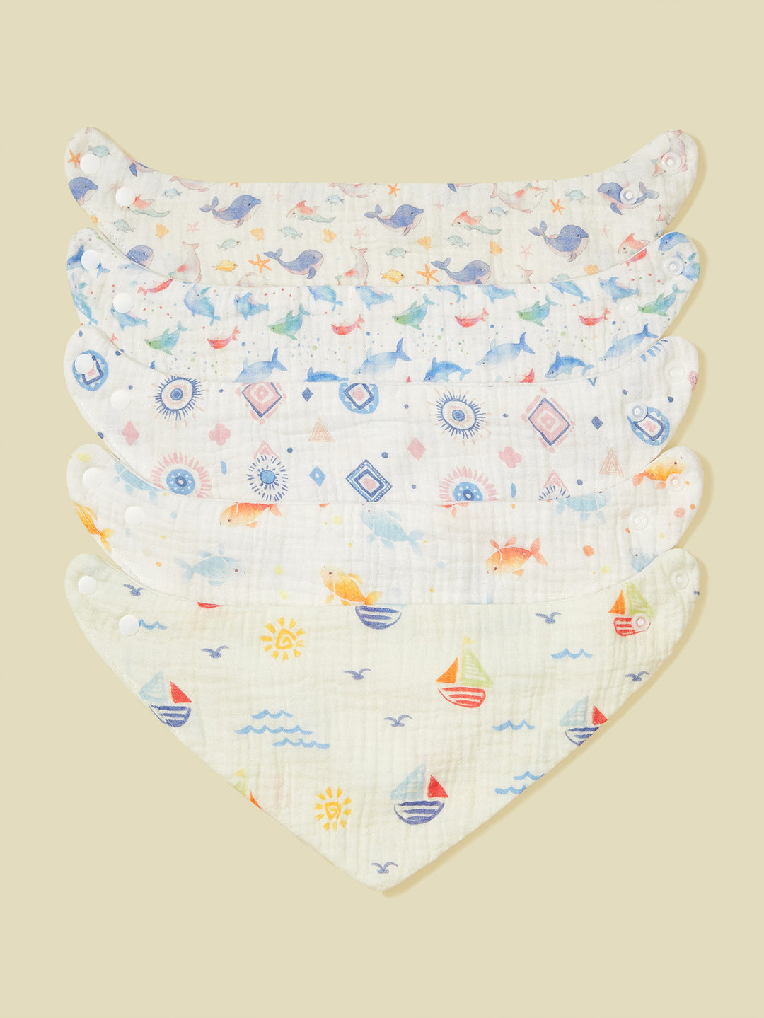 Soft Muslin Baby Bandana Bibs Set Stornfield
