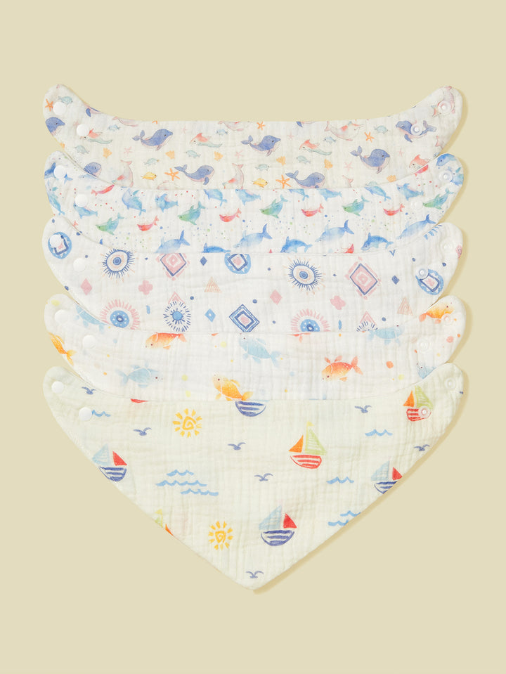 Soft Muslin Baby Bandana Bibs Set Stornfield