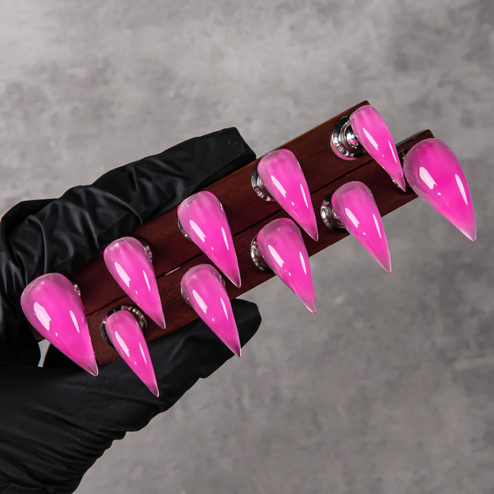 Stiletto Press-On Nail Set with Glossy Finish