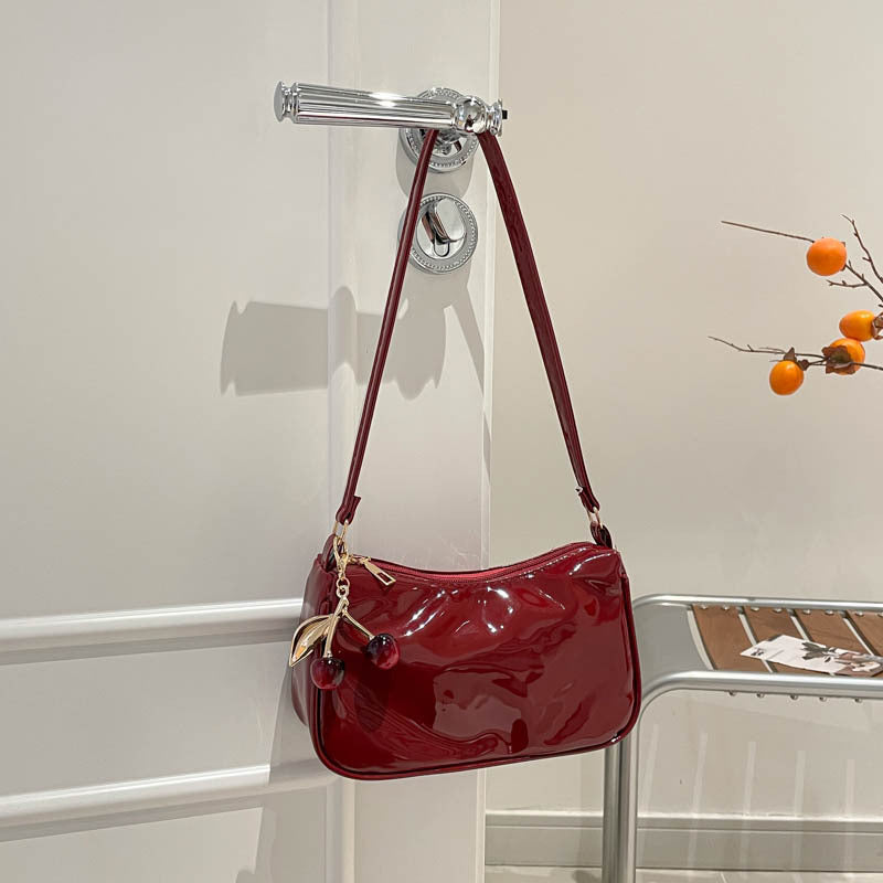 WoGlossy Textured Handheld Crossbody Bag Stornfield