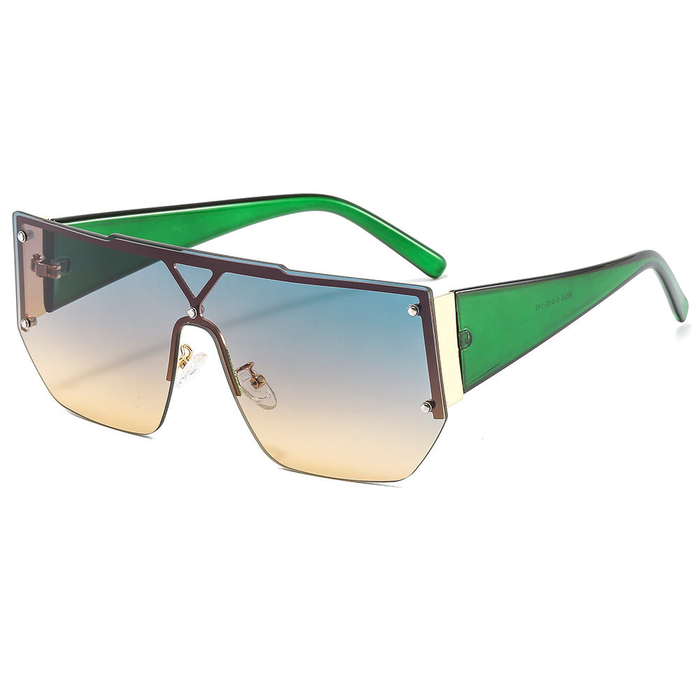 Women's fashionable oversized sunglasses with a unique geometric frame Stornfield