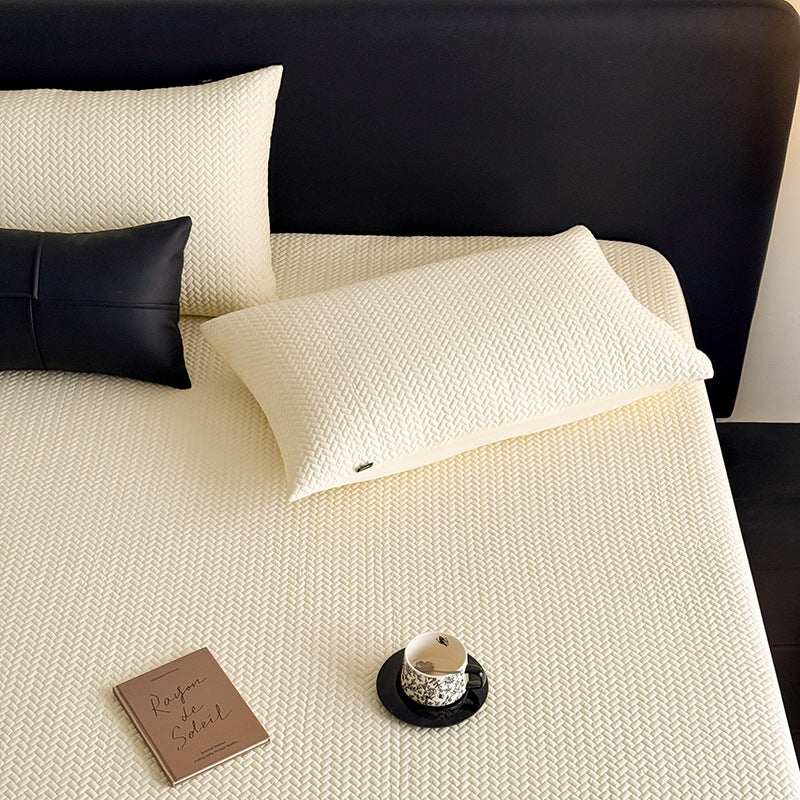 Cooling Quilted Breathable Mattress Topper with Fitted Skirt