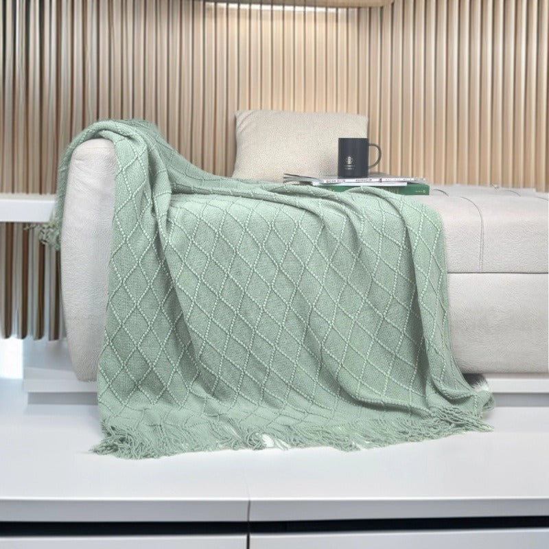 Luxurious Textured Knit Scarf Stornfield