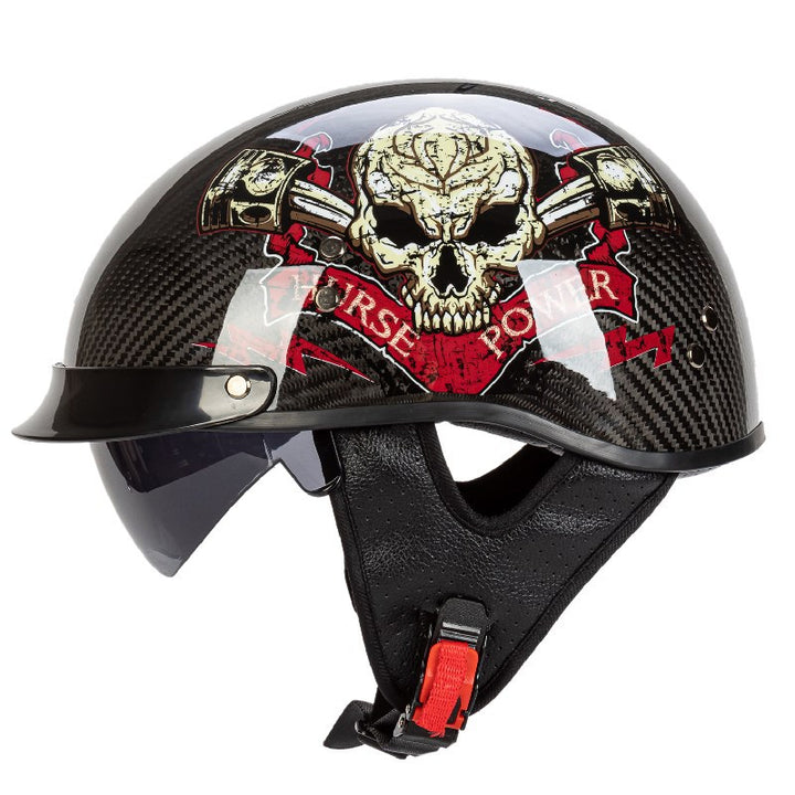 Graphic Safety Skull Design Motorcycle Helmet Stornfield