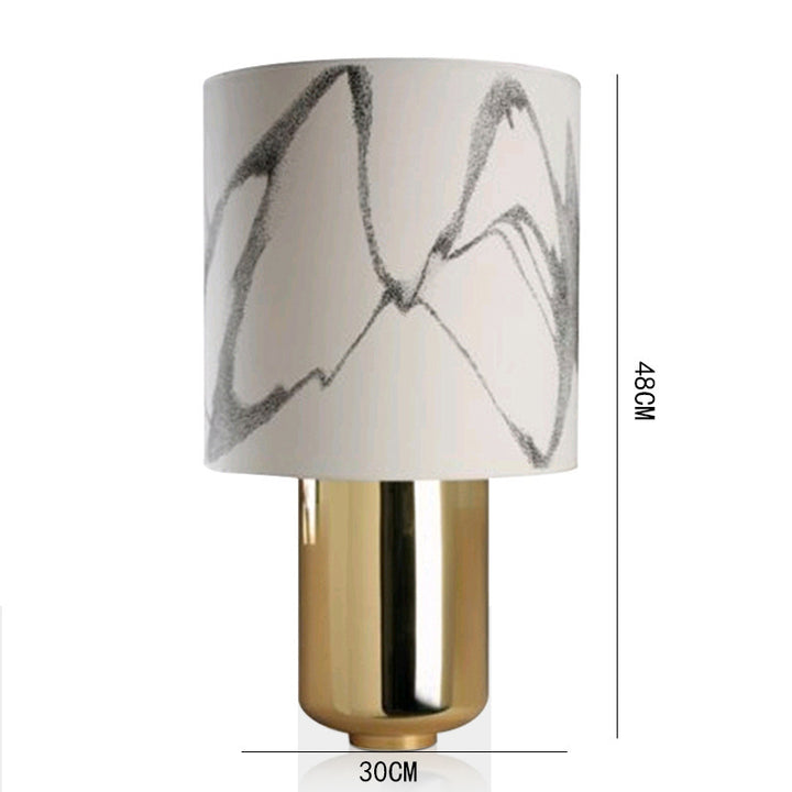 Modern Table Lamp with Artistic Shade
