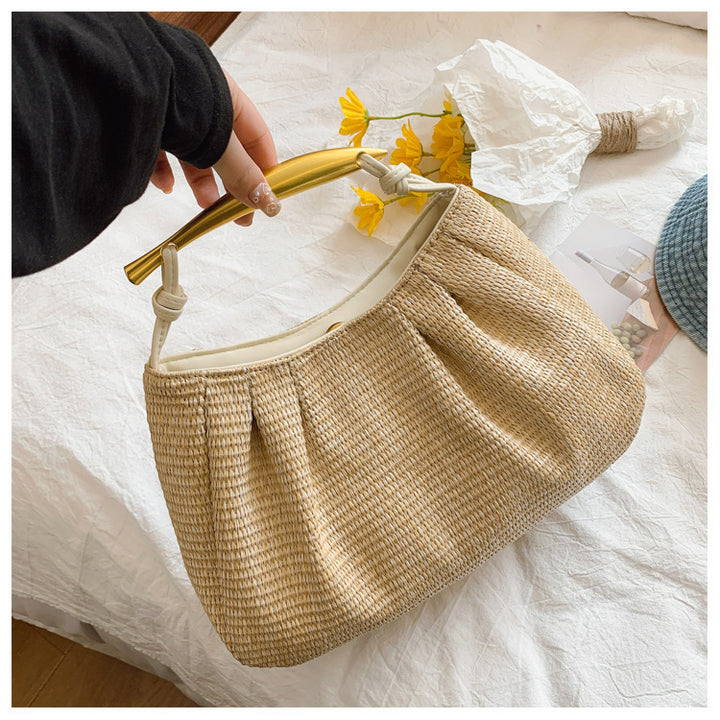 Handbag with Elegant Wooden Handle Stornfield