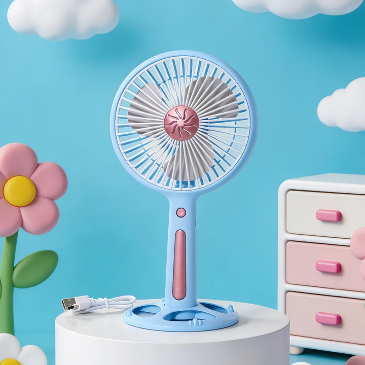 Women's Portable Mini Fan with USB Charging Function and Ergonomic Handle Stornfield