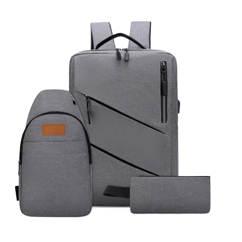 Multi-Compartment Sleek Backpack Set Stornfield