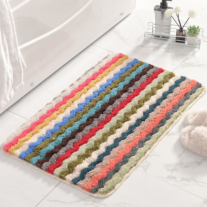 Fringed Chevron Bath Mat Stornfield