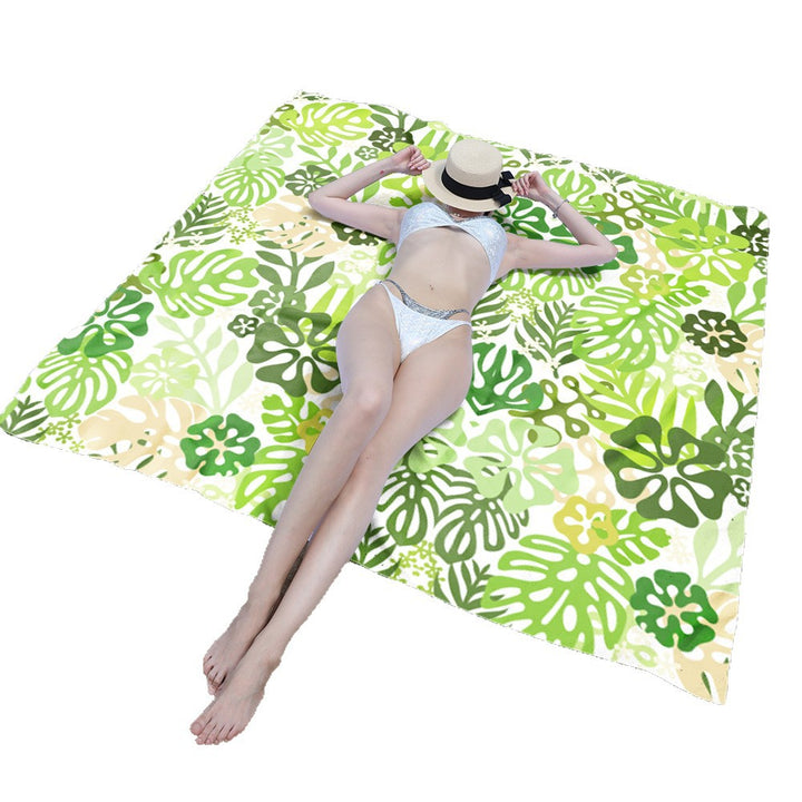 Beach blanket with tropical floral design Stornfield