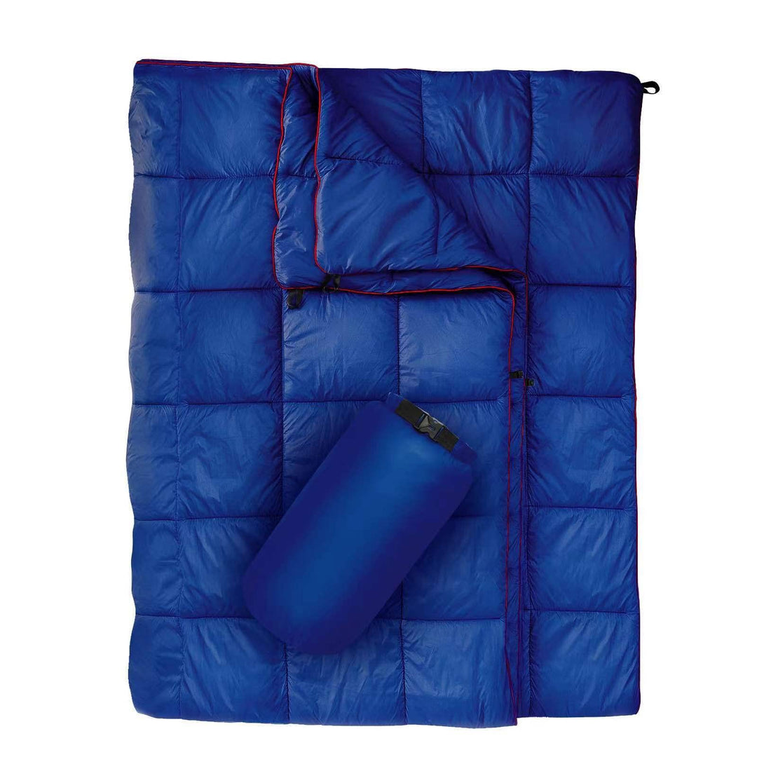 Unisex portable blanket with innovative compression design Stornfield
