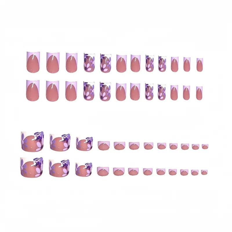 Decorative Floral Toe Nail Art Enhancements Stornfield