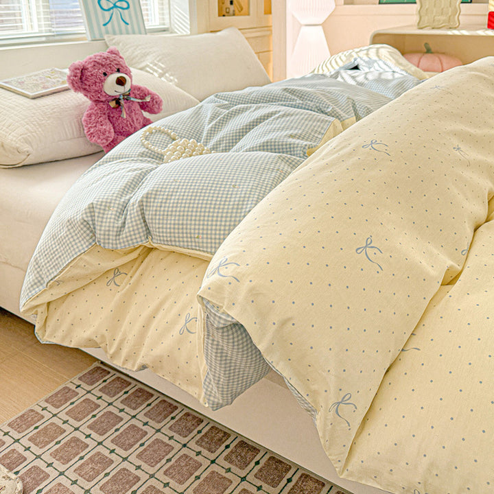 Children's Playful Floral Duvet Cover Set