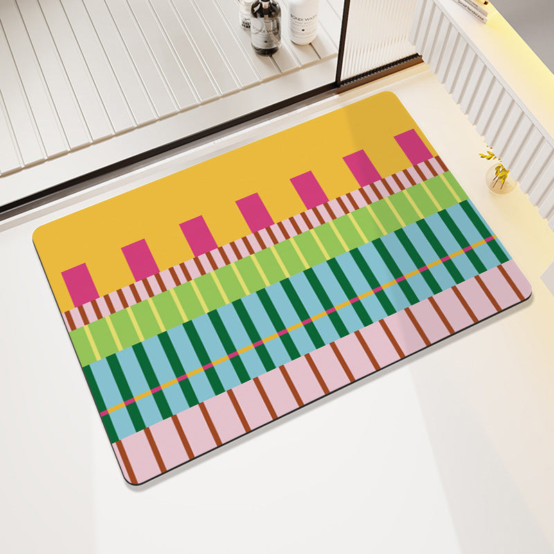 Cheerful Decorative Entrance Mat Stornfield
