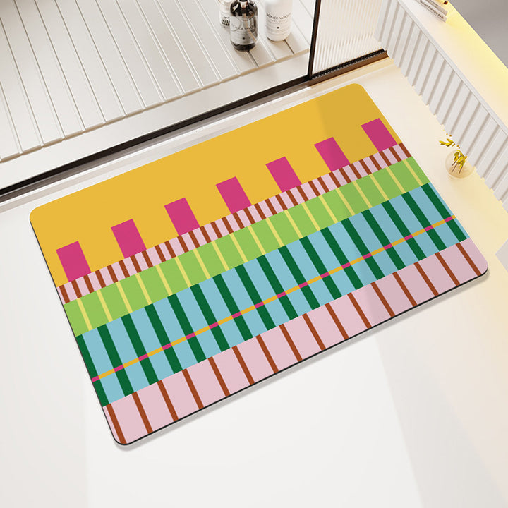 Cheerful Decorative Entrance Mat Stornfield