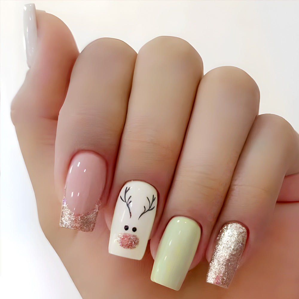Festive Seasonal Press-On Nail Art Set Stornfield