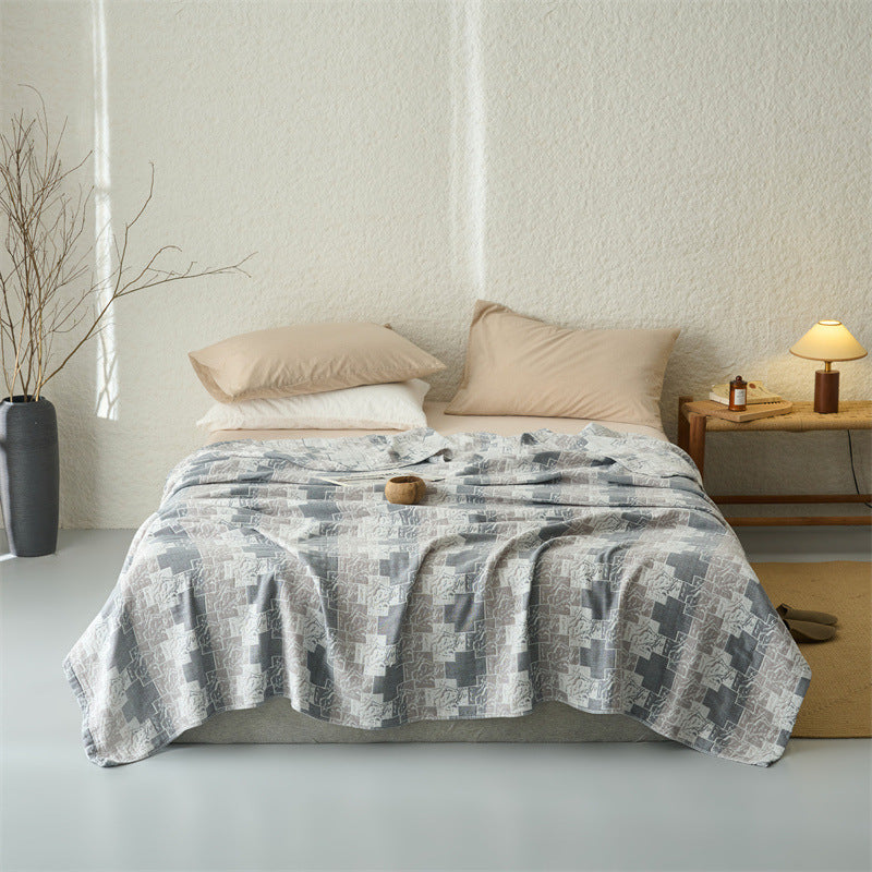 Lightweight Cotton Medallion Quilt Coverlet