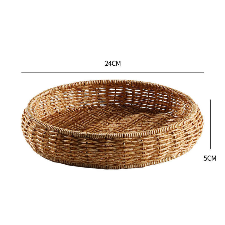 Handwoven Decorative Serving Tray Stornfield 1783754312
