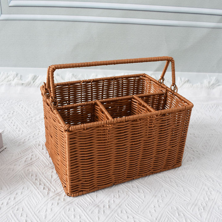 Versatile Woven Storage Organizer with Compartmentalized Design Stornfield