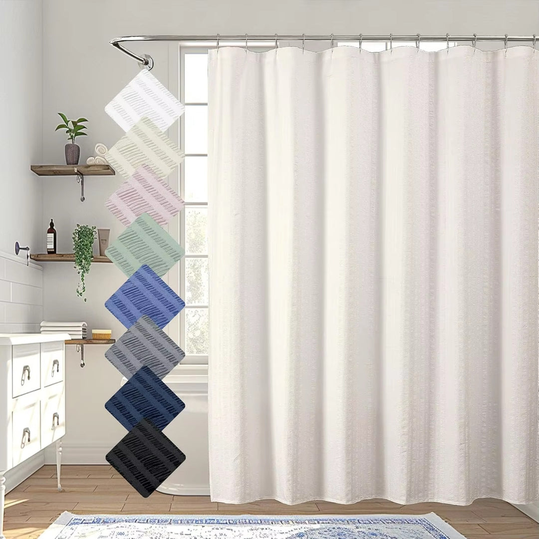 Premium Textured Shower Curtain Stornfield