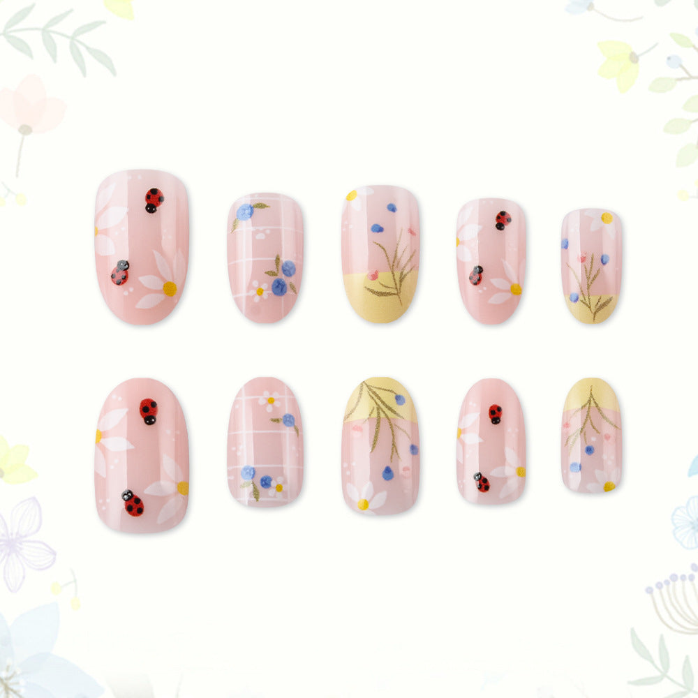 Artistic Floral Press-On Nails Stornfield
