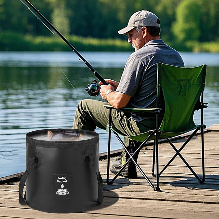 Ladies collapsible water container with sturdy carrying handle Stornfield